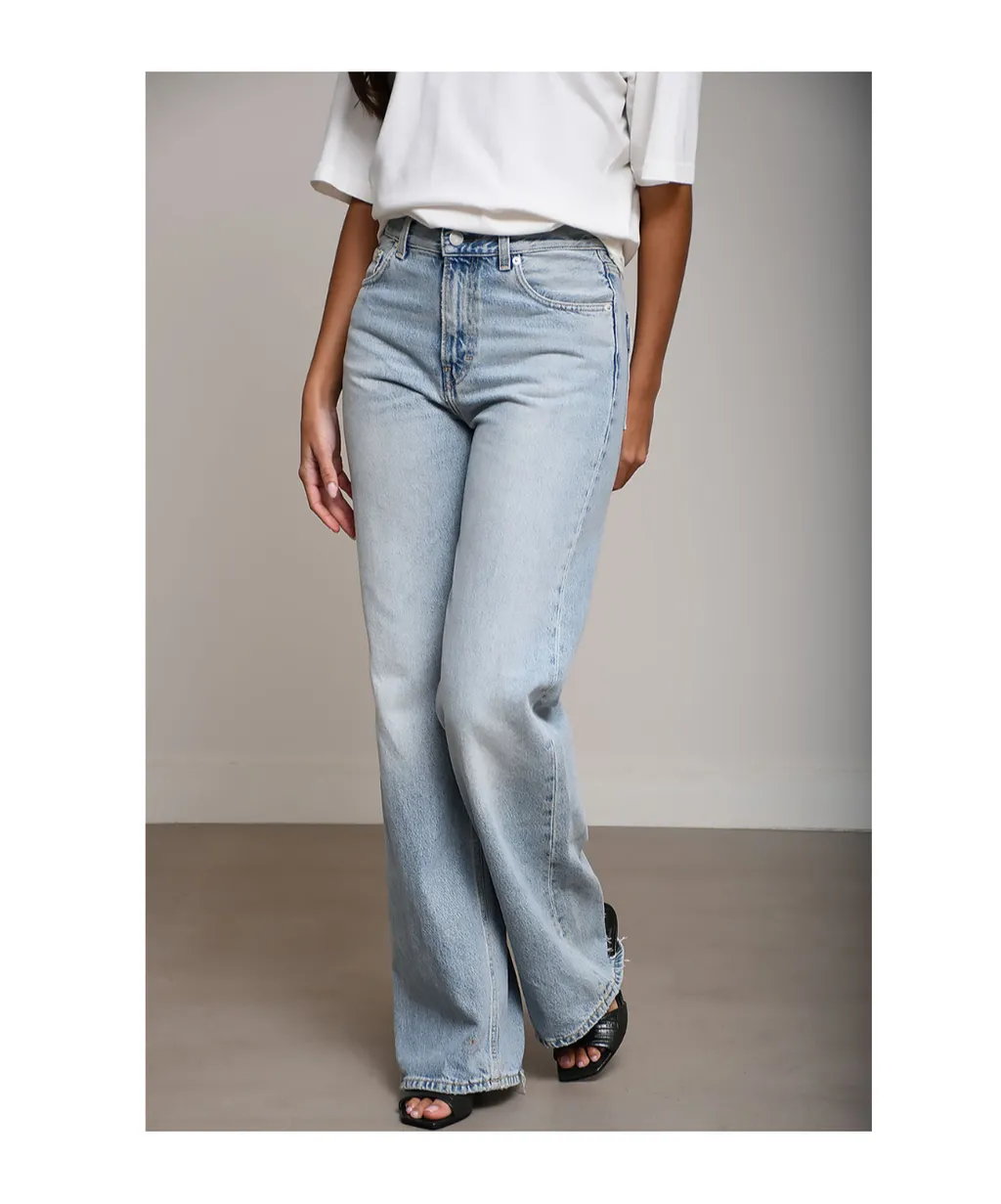 Haikure Korea High-Rise Wide-Leg Jeans