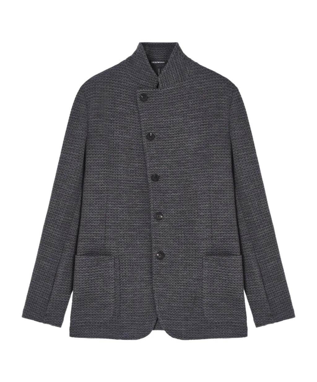 Textured Button-Up Jacket