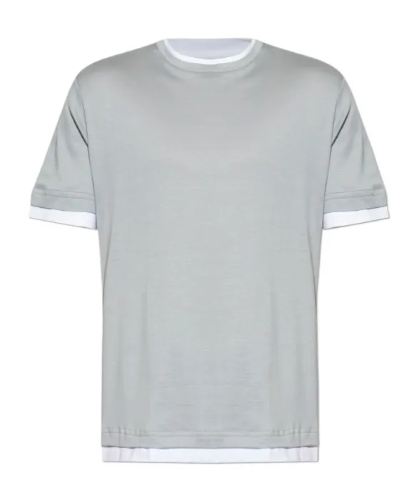 Eleventy Crewneck Short-Sleeved T-Shirt
