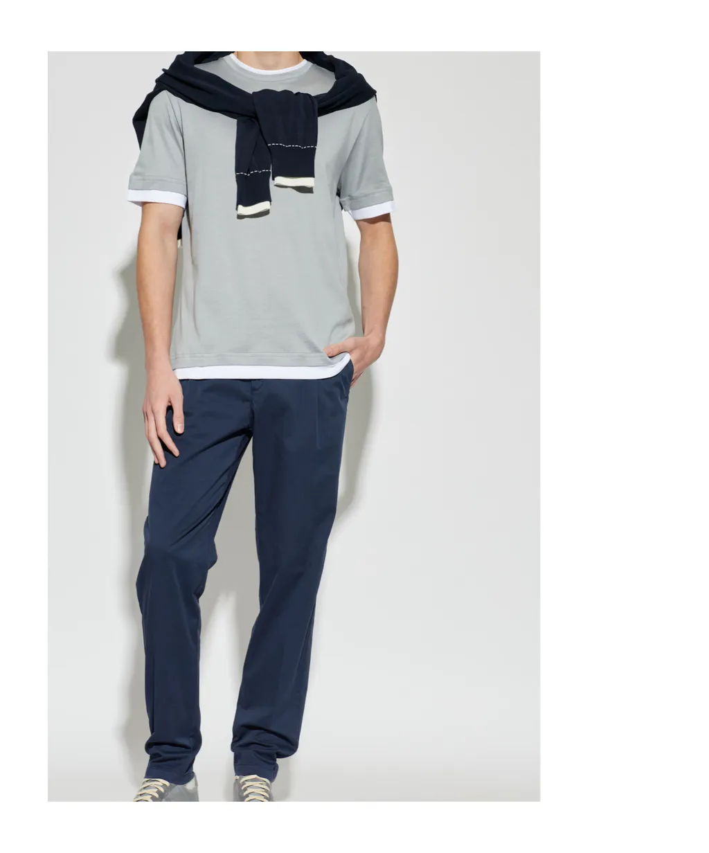Eleventy Crewneck Short-Sleeved T-Shirt