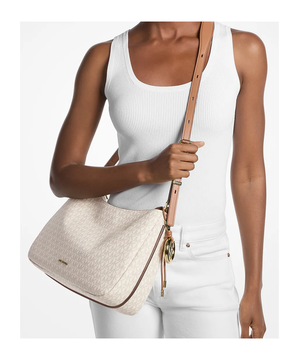 Michael Michael Kors Nolita Medium Signature Logo Shoulder Bag