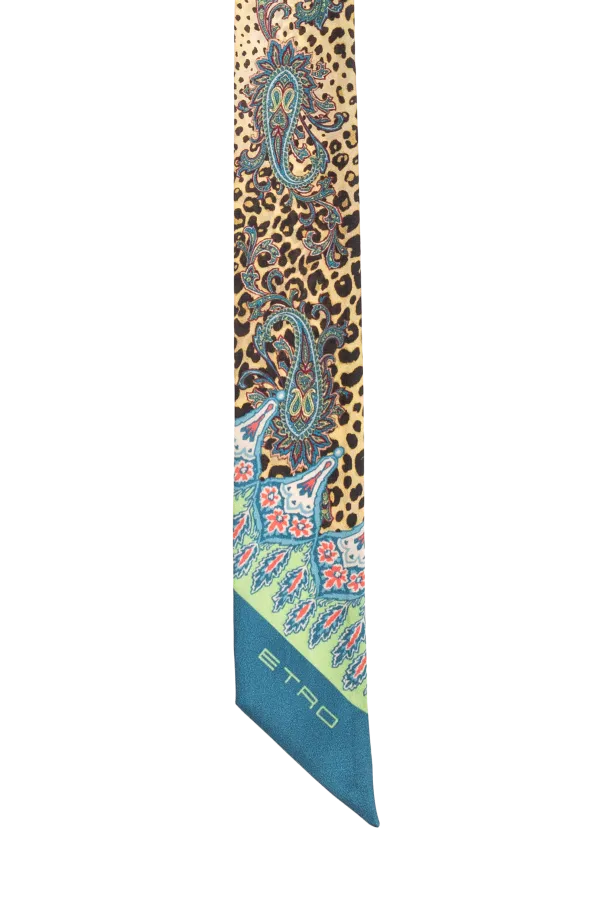 Patterned Silk Scarf