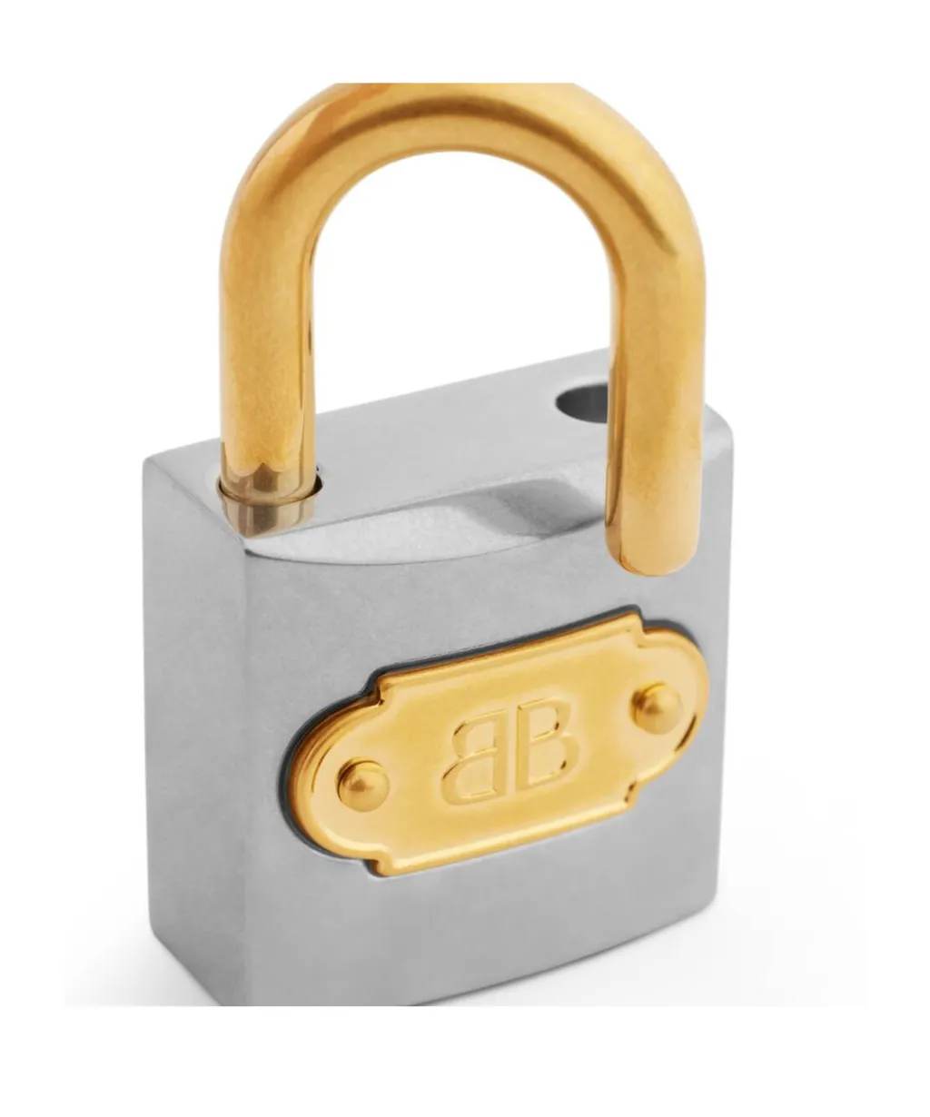 Bb Padlock Charm Keychain
