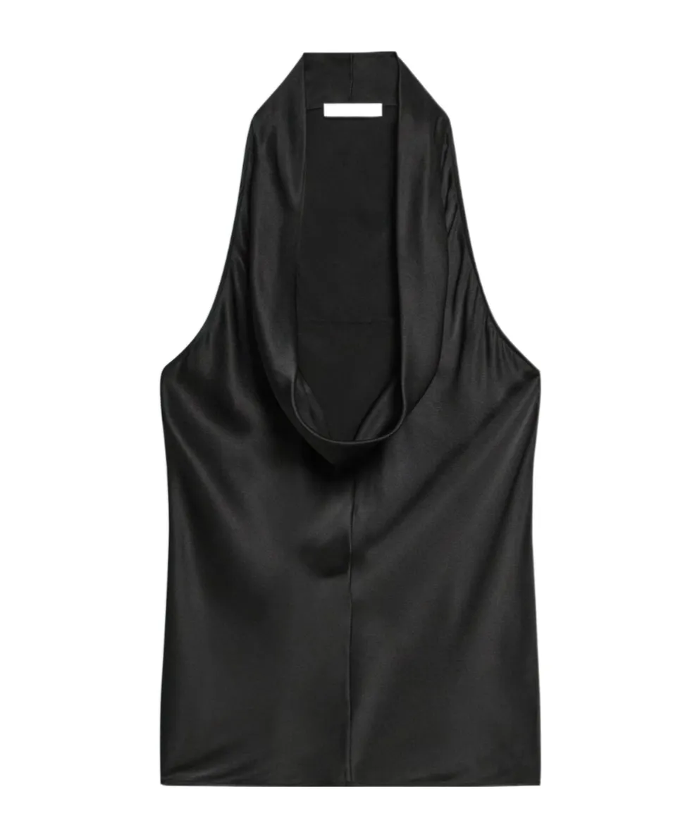Silk U-Neck Top