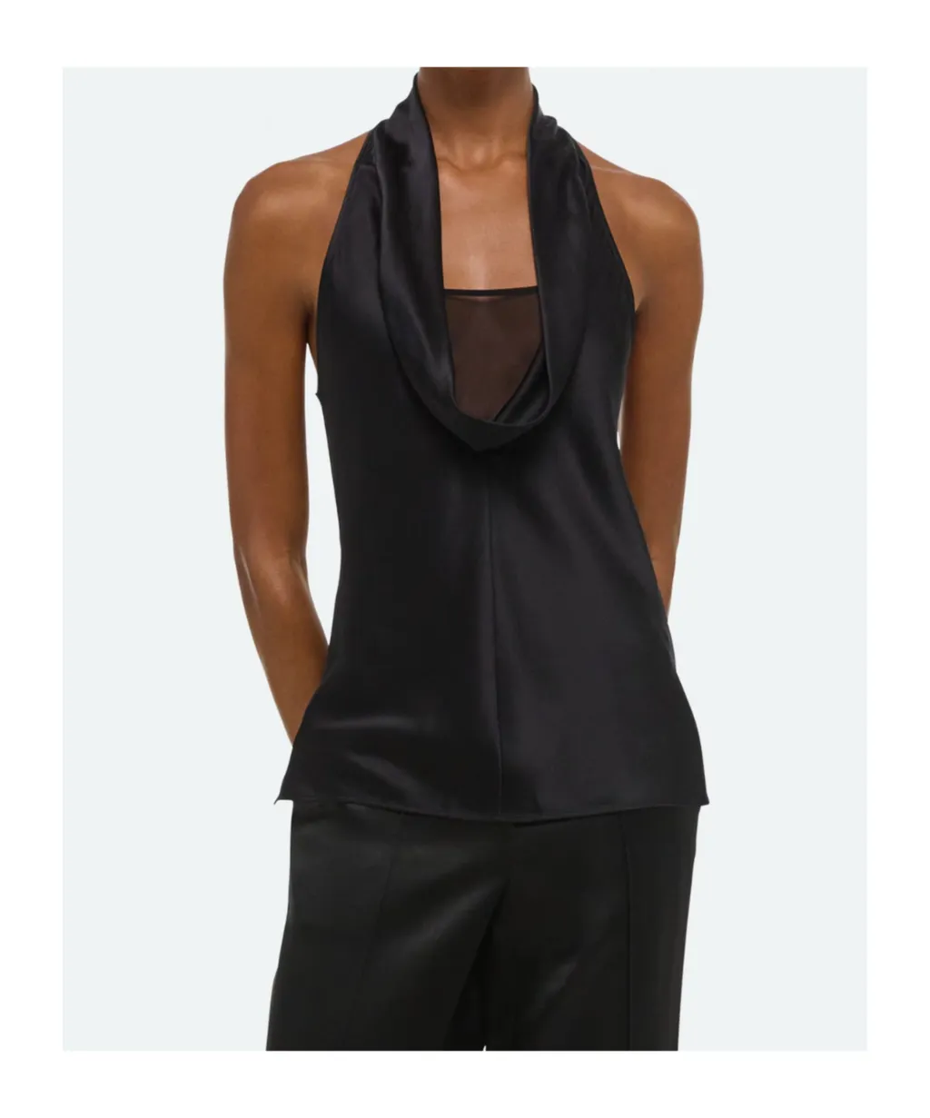 Silk U-Neck Top
