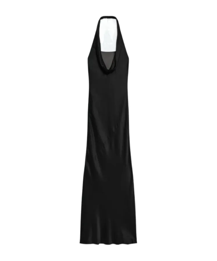 Silk U-Neck Dress