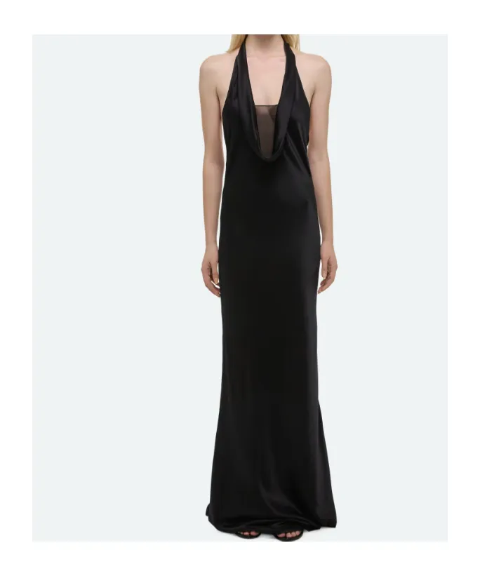 Silk U-Neck Dress