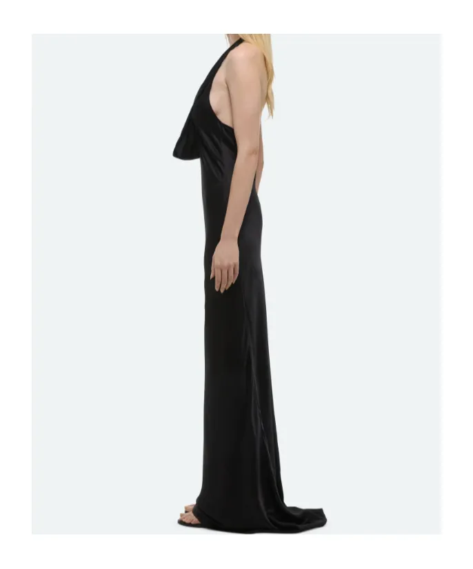 Silk U-Neck Dress