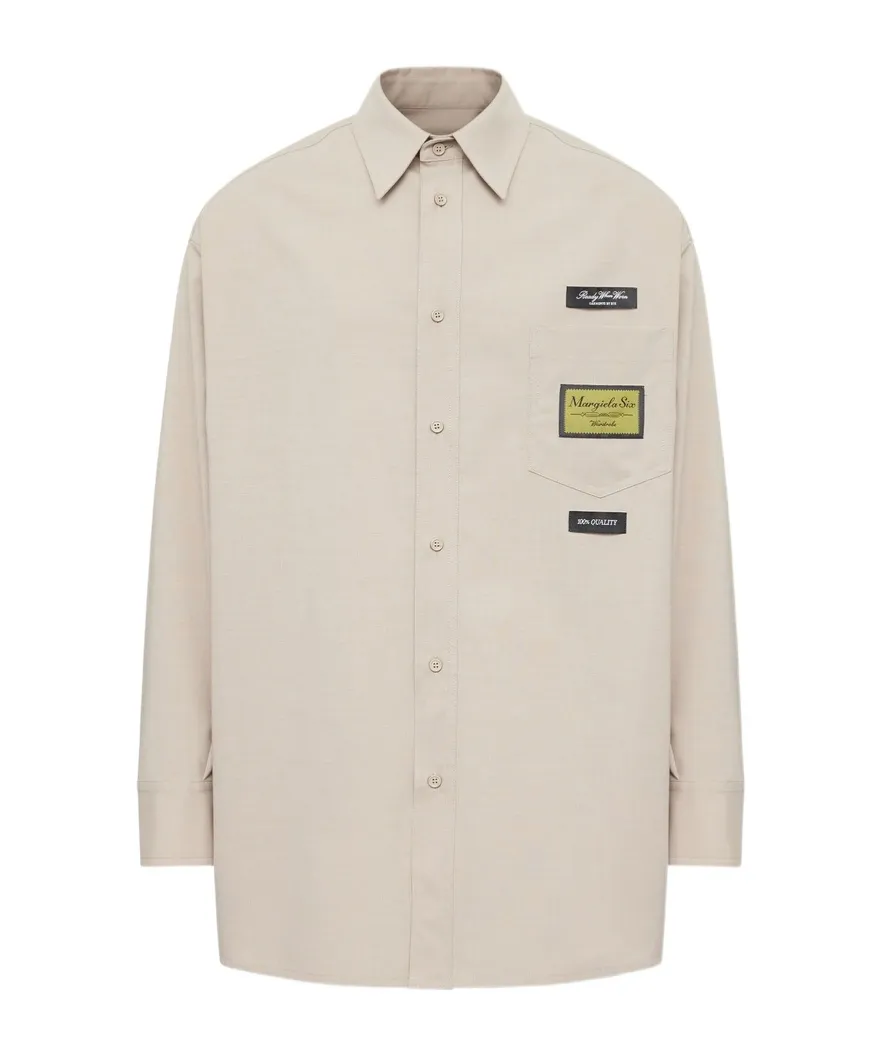 Mm6 Maison Margiela Long-Sleeve Buttoned Shirt