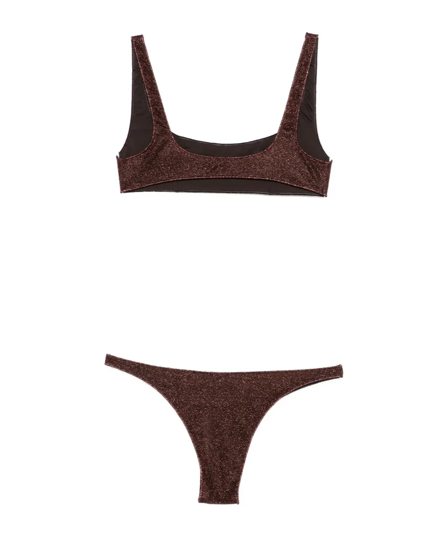 Two-Piece Set Including Cropped Top And Swim Trunks