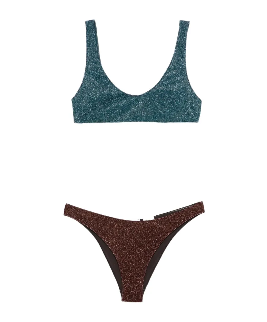 Two-Piece Set Including Cropped Top And Swim Trunks