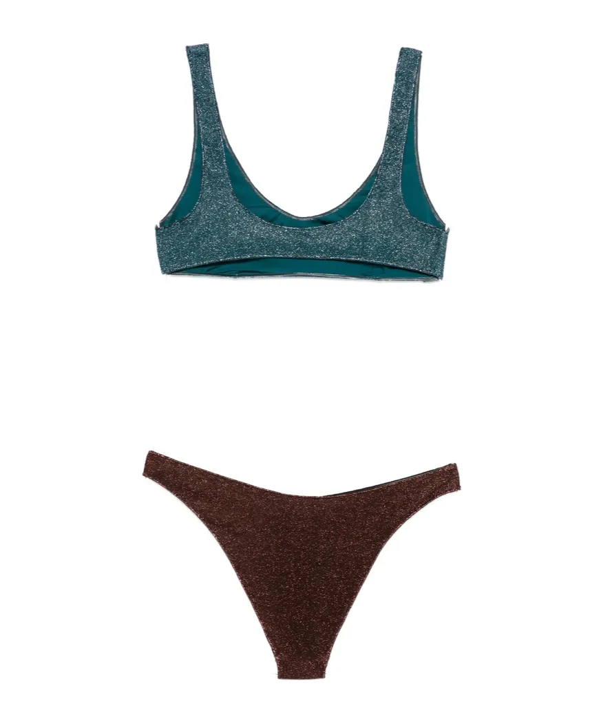 Two-Piece Set Including Cropped Top And Swim Trunks
