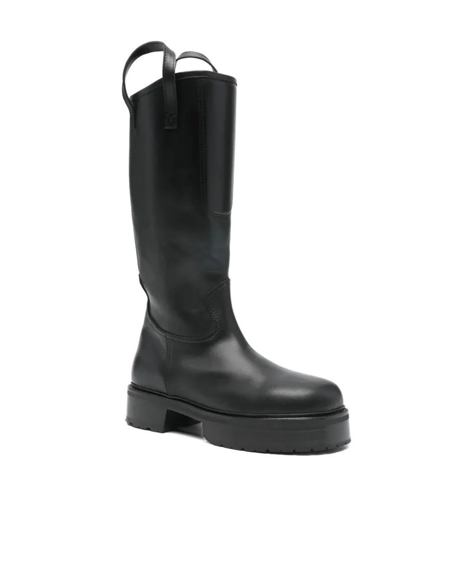Platform Leather Boots