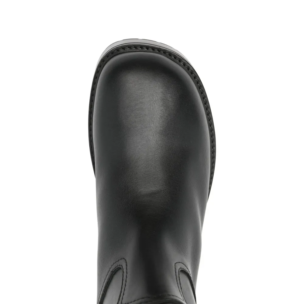 Platform Leather Boots