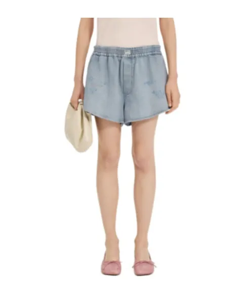 Mm6 Maison Margiela Distressed Elasticated-Waist Shorts