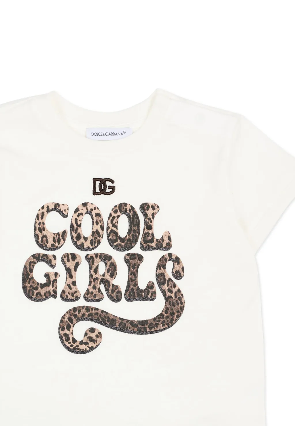 Dolce & Gabbana Kids Leopard Printed Jersey T-Shirt