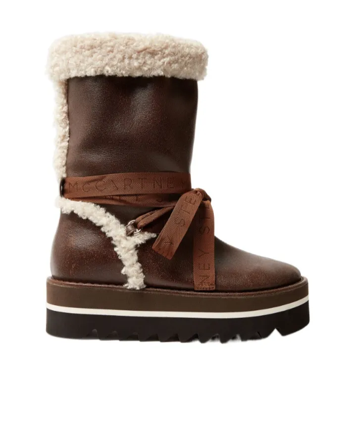 Stella Mccartney Platform Wedge Snow Boots
