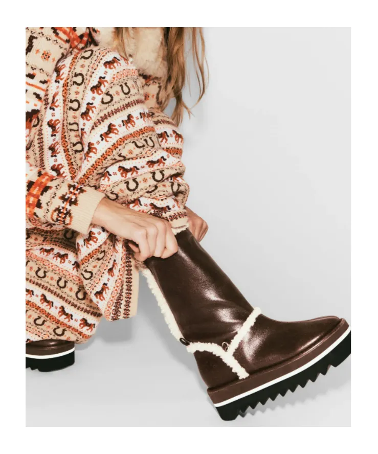 Stella Mccartney Platform Wedge Snow Boots