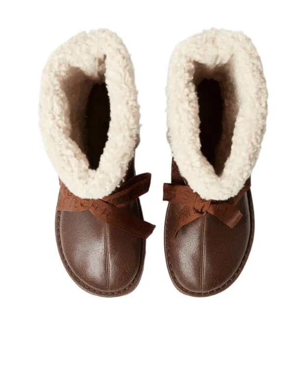 Stella Mccartney Platform Wedge Snow Boots