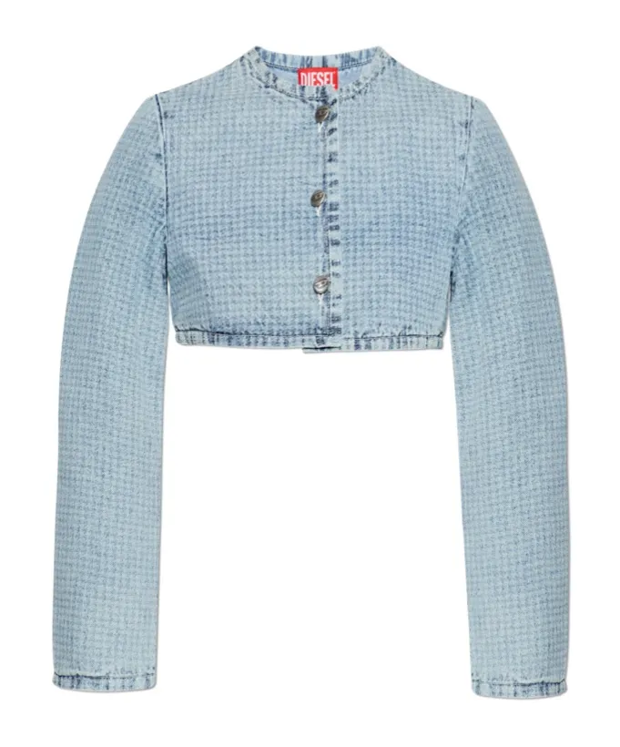 De-Terri-S Button Crop Jacket