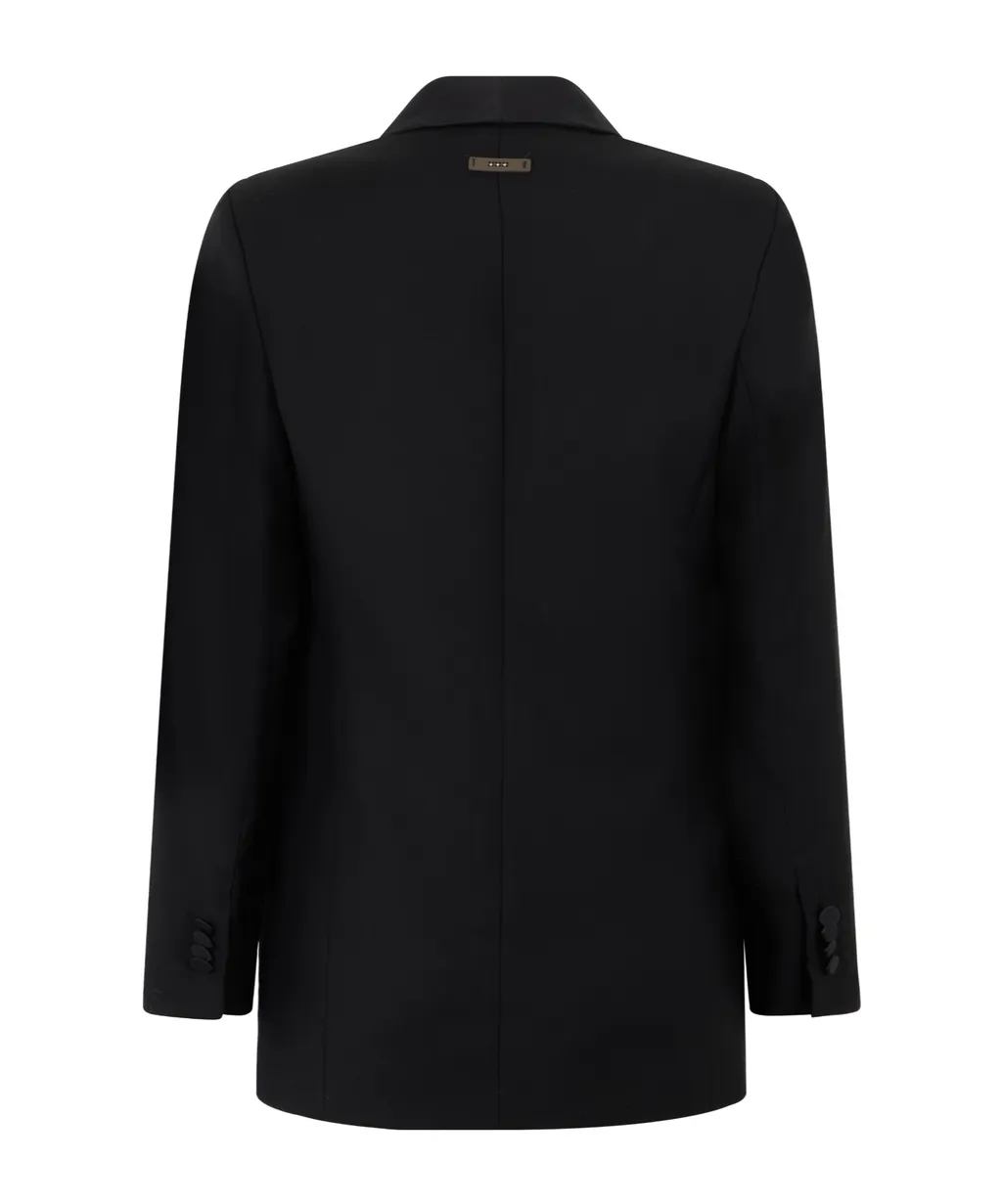 Shawl-Lapels Single-Breasted Blazer