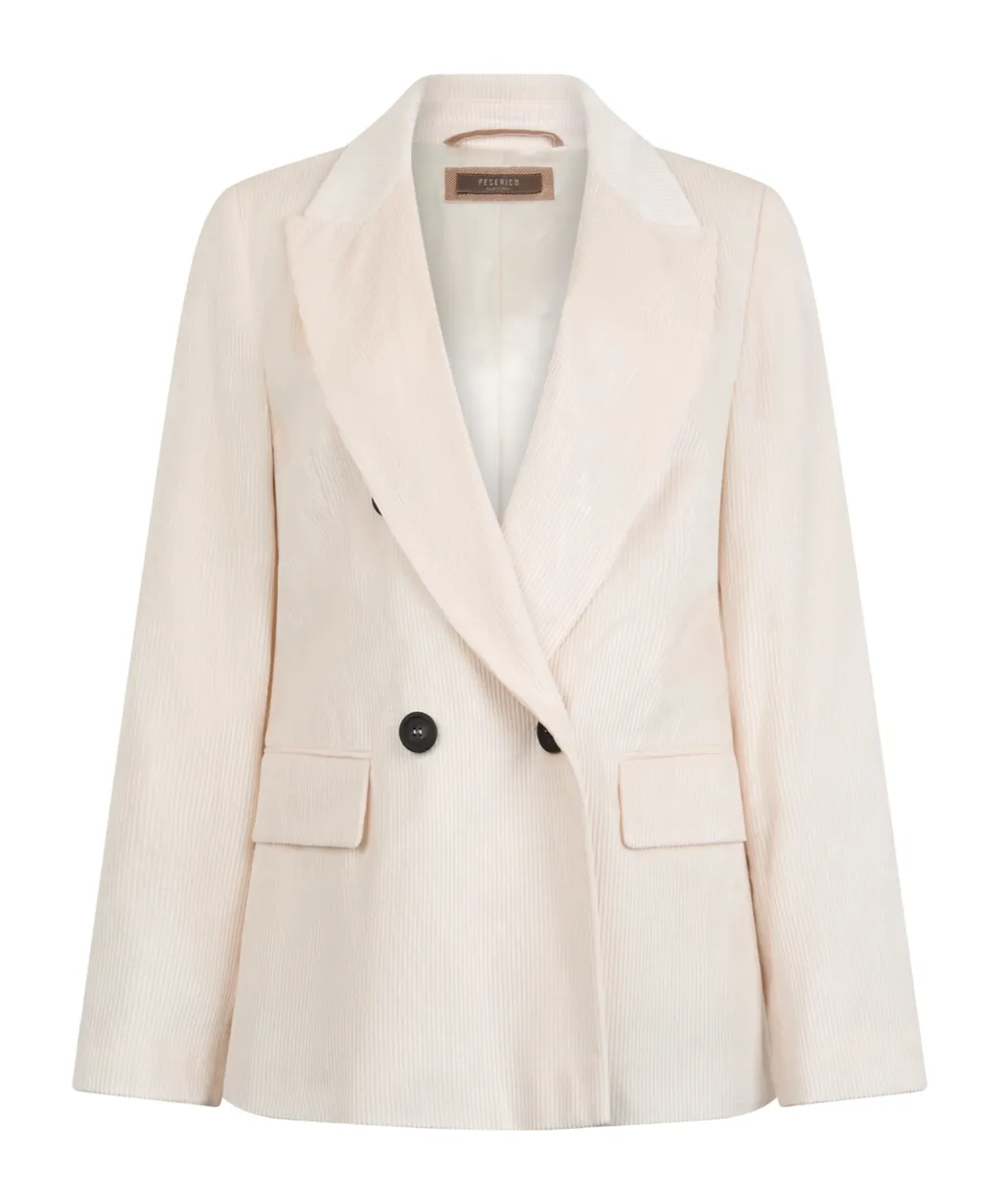 Corduroy Double-Breasted Blazer