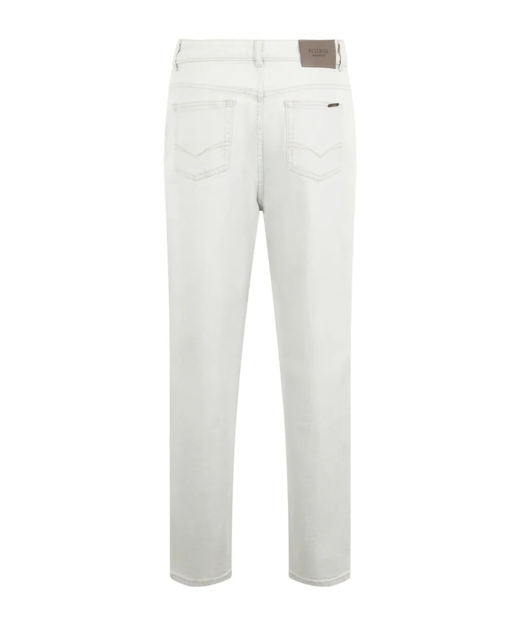 Light-Wash Tapered-Leg Jeans