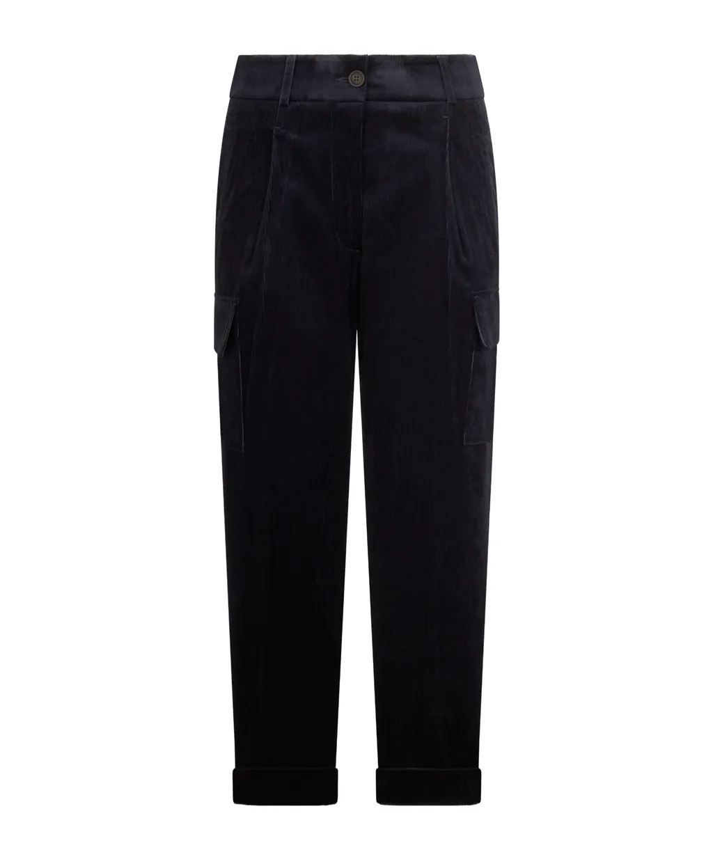 Corduroy-Effect Trousers