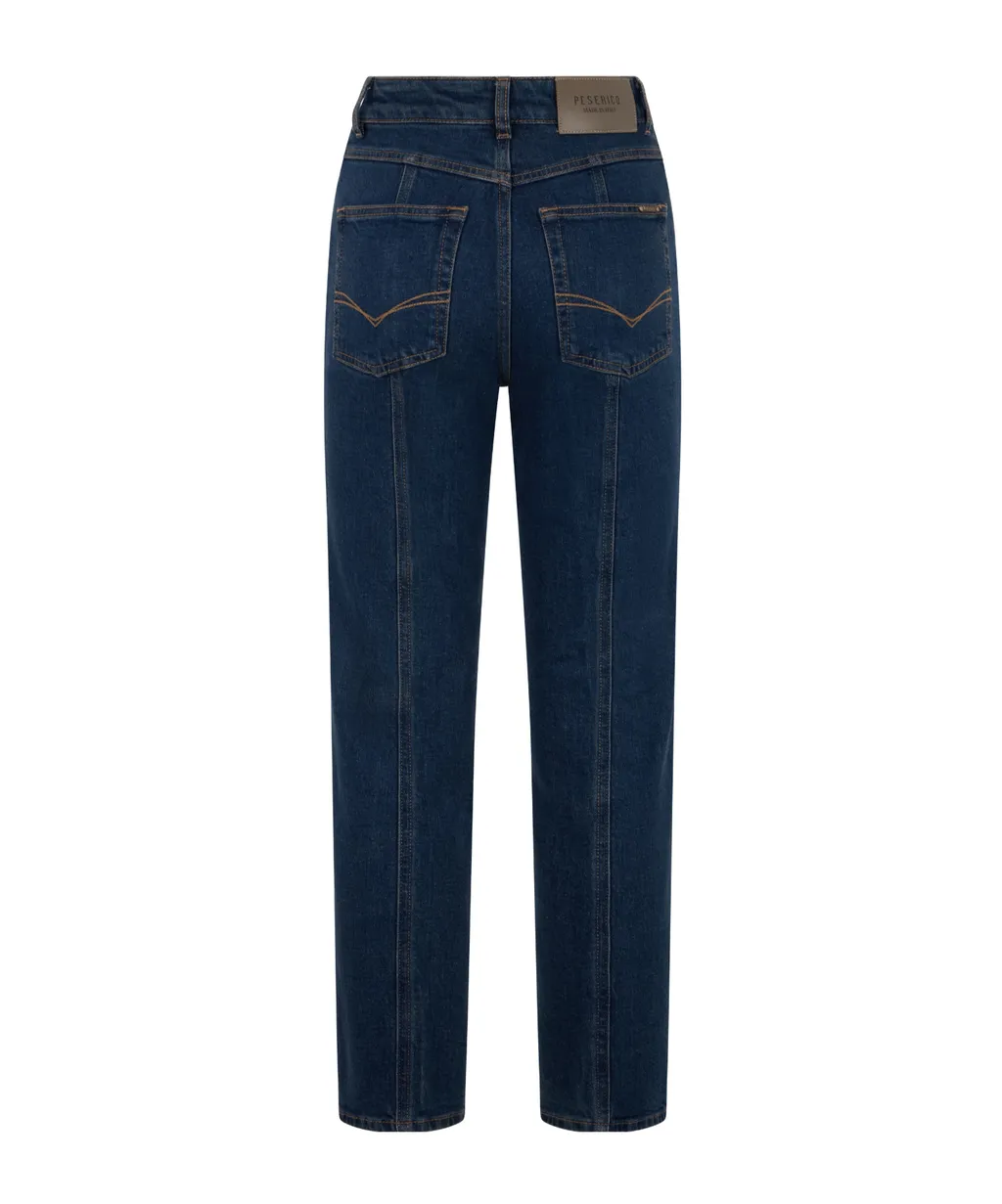Logo-Appliqué Straight-Cut Jeans