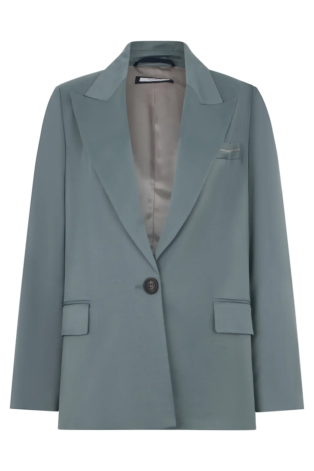Button-Fastening Pocket Blazer