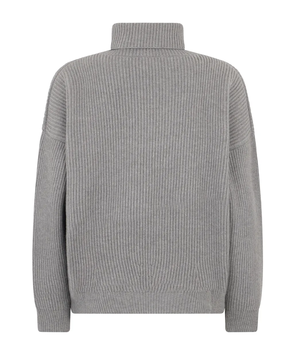 Roll-Neck Silk-Wool Blend Jumper