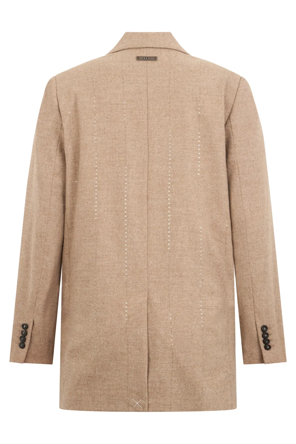 Double-Breasted Button Blazer