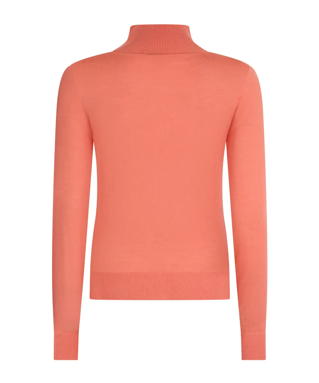 High-Neck Virgin Wool Top