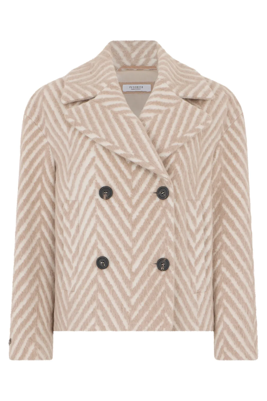 Double-Breasted Chevron Jacket