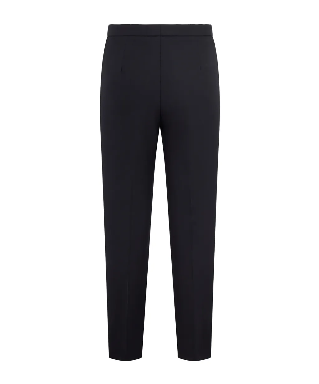 Mid-Rise Slim-Cut Trousers