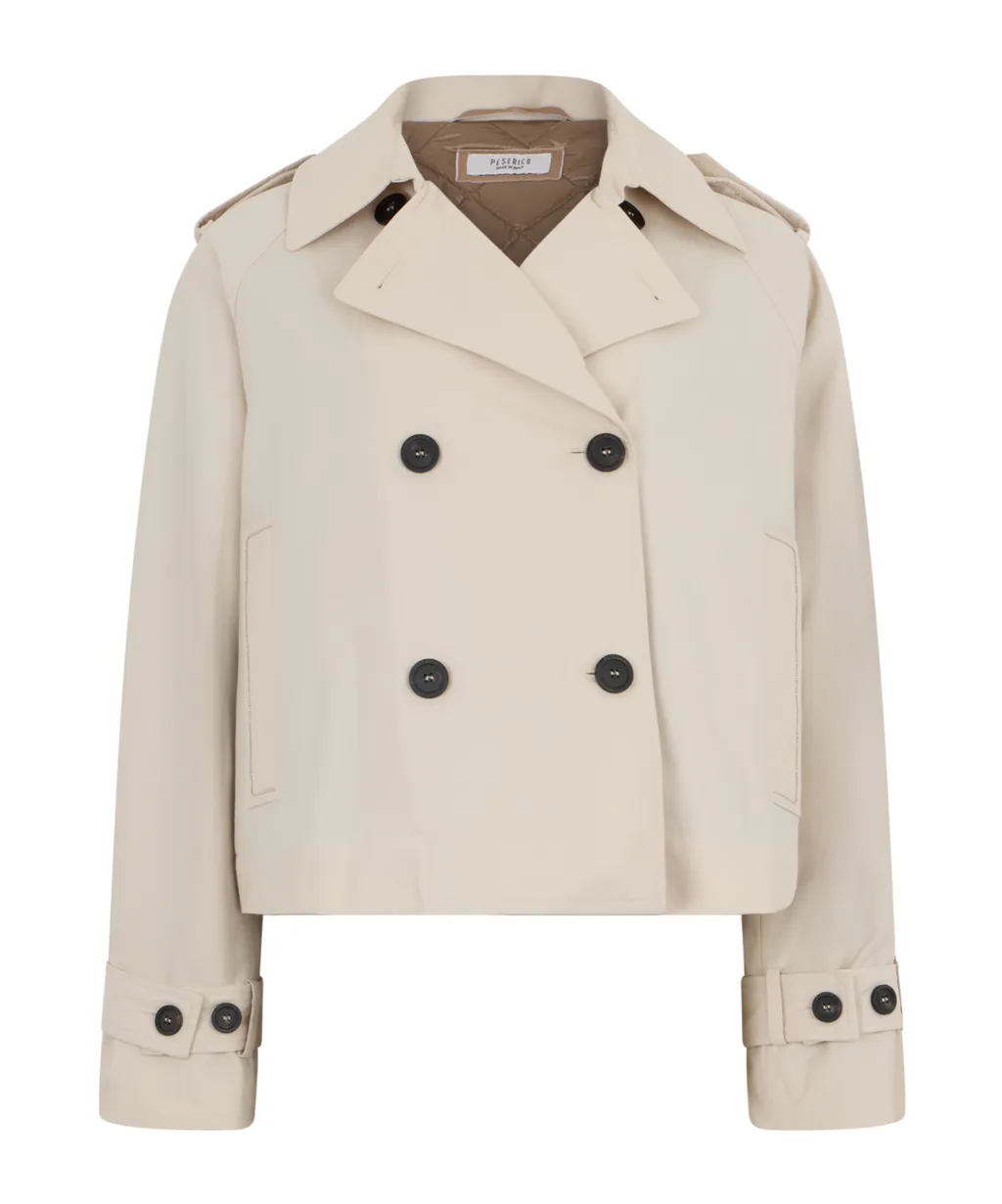 Double-Breasted Trench Jacket