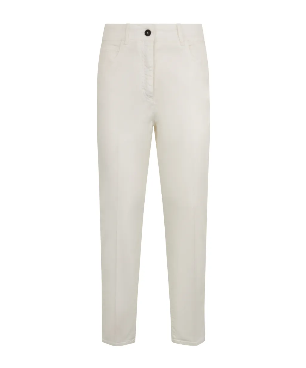 Buttoned Straight Trousers