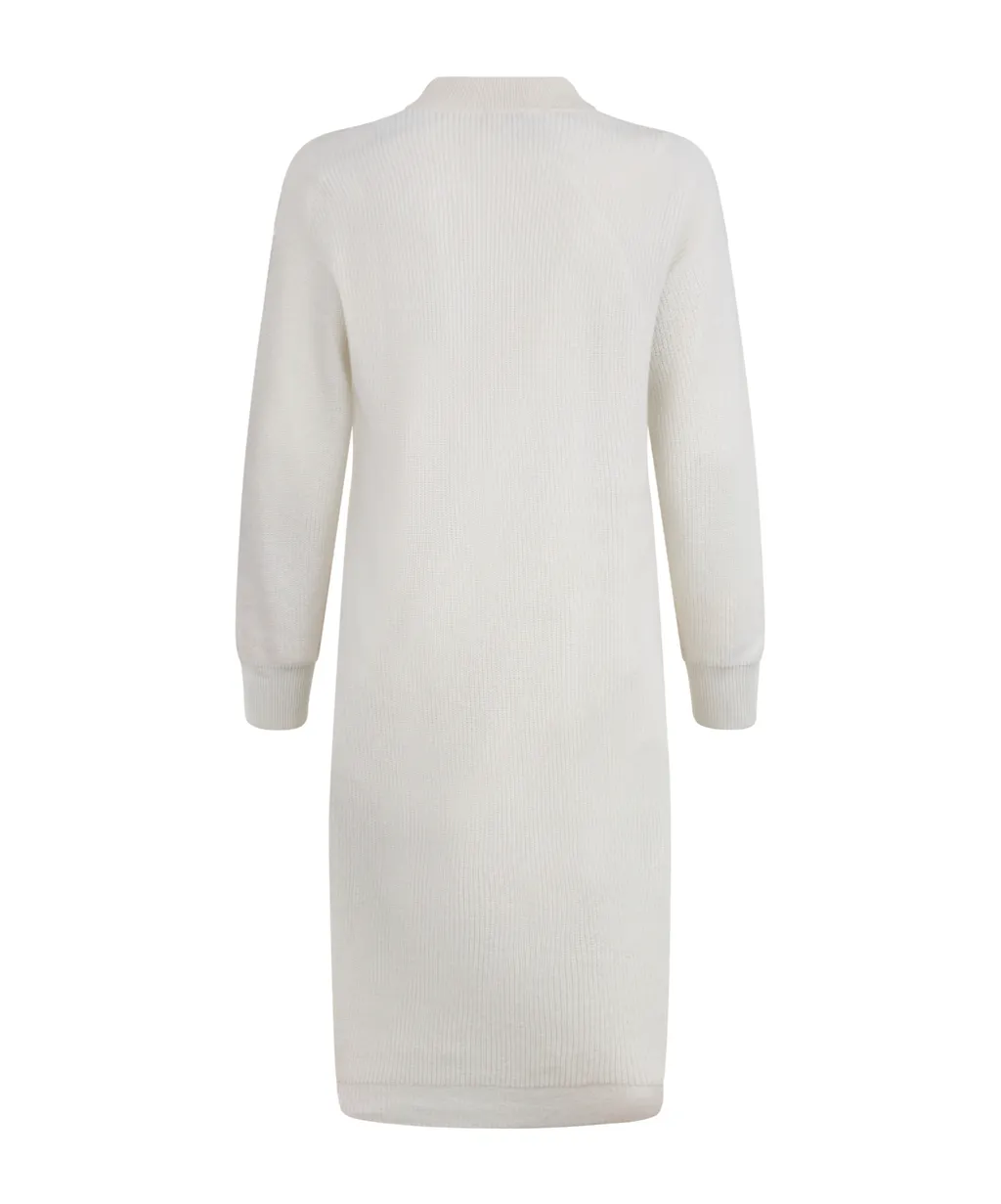 Metallic-Threading Tricot Midi Dress