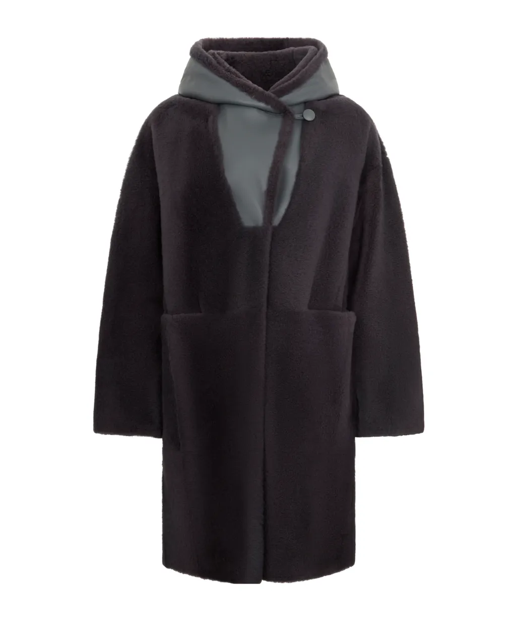 Fur Long-Sleeved Coat