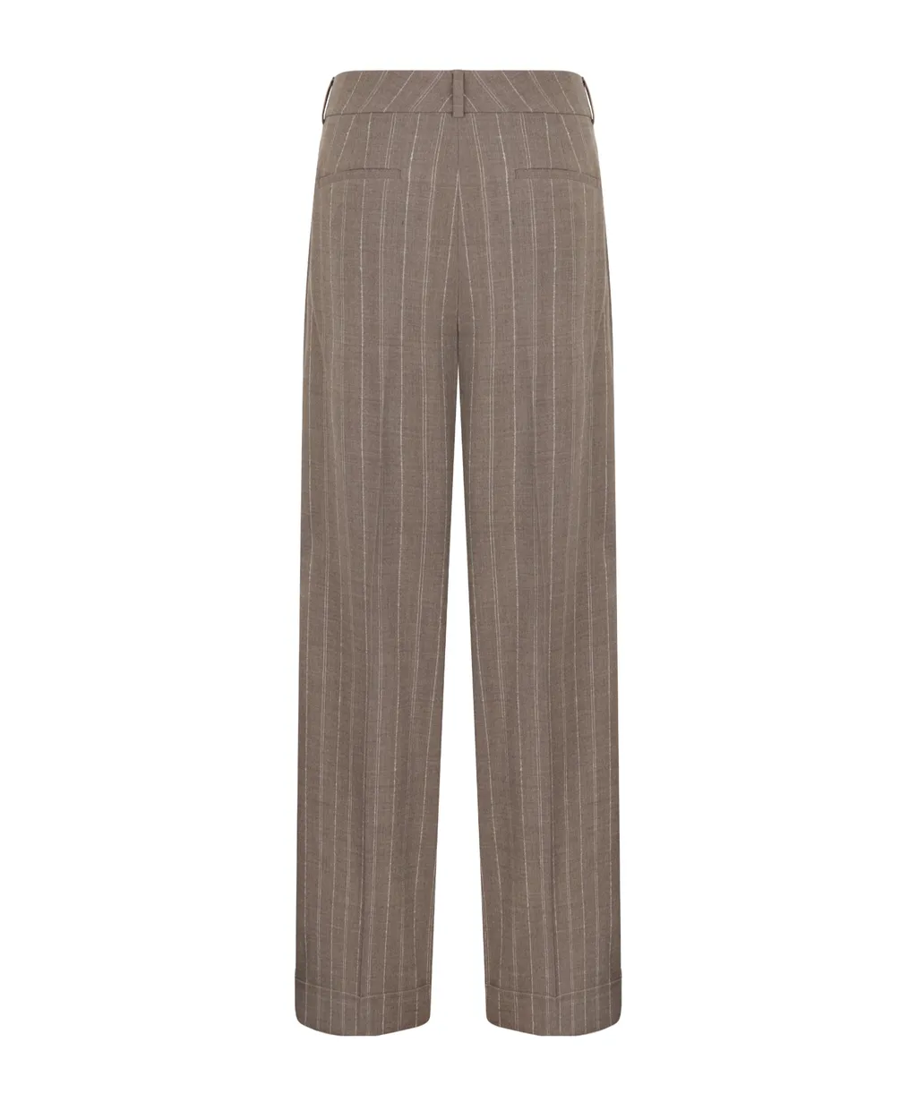 Pinstripe Elasticated Trousers