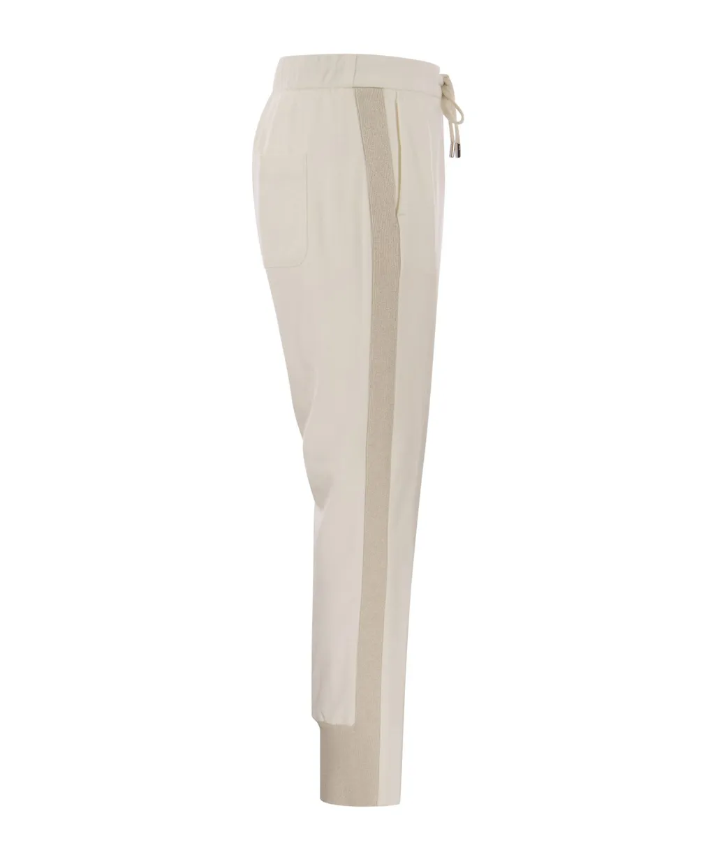 Drawstring-Waist Track Trousers