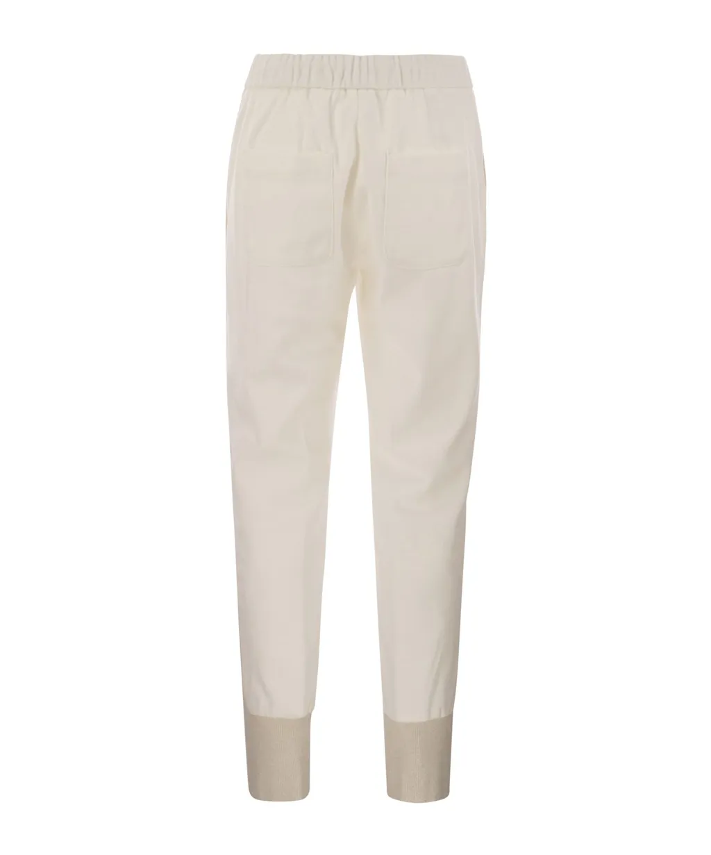 Drawstring-Waist Track Trousers