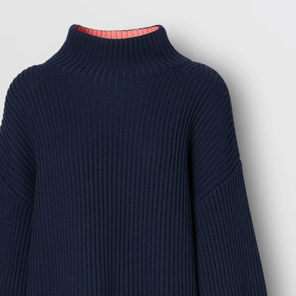 Ribbed-Knit Bell-Sleeve Jumper