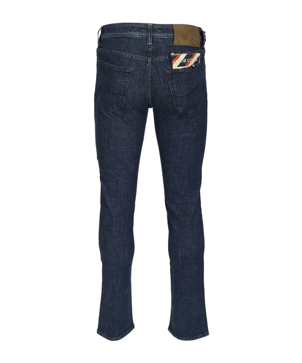 Jacob Cohen Logo Patch Slim Fit Jeans