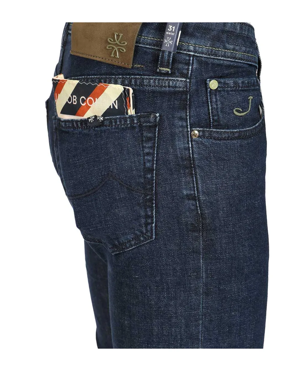 Jacob Cohen Logo Patch Slim Fit Jeans