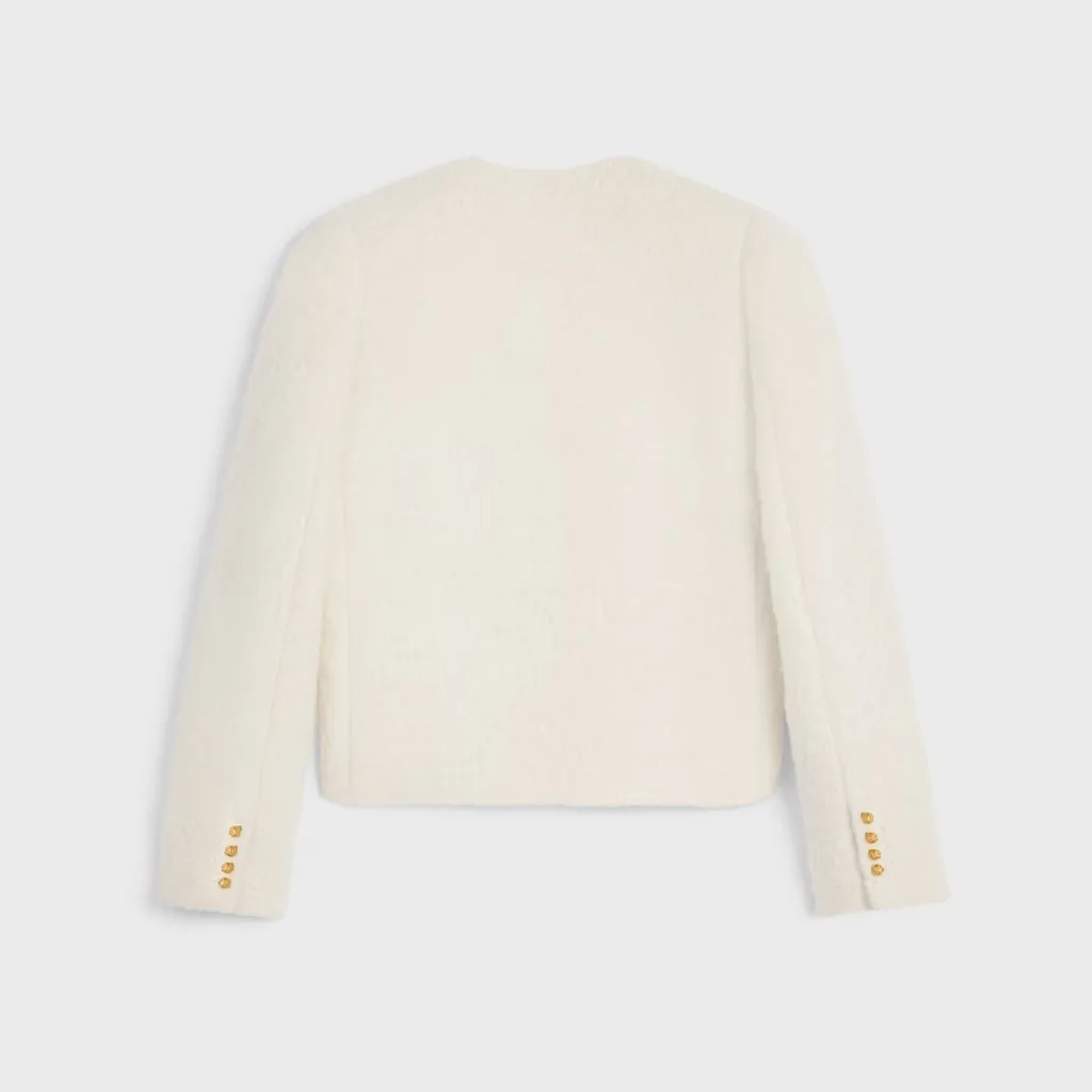 Icone Jacket In Cashmere And Wool Natté