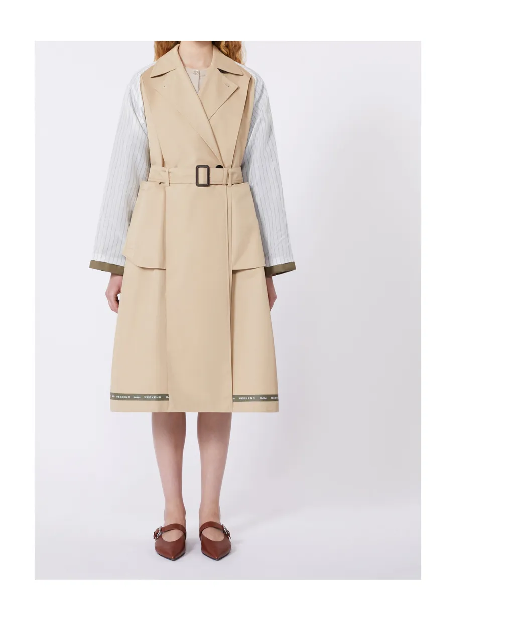 Long-Sleeved Trench Coat