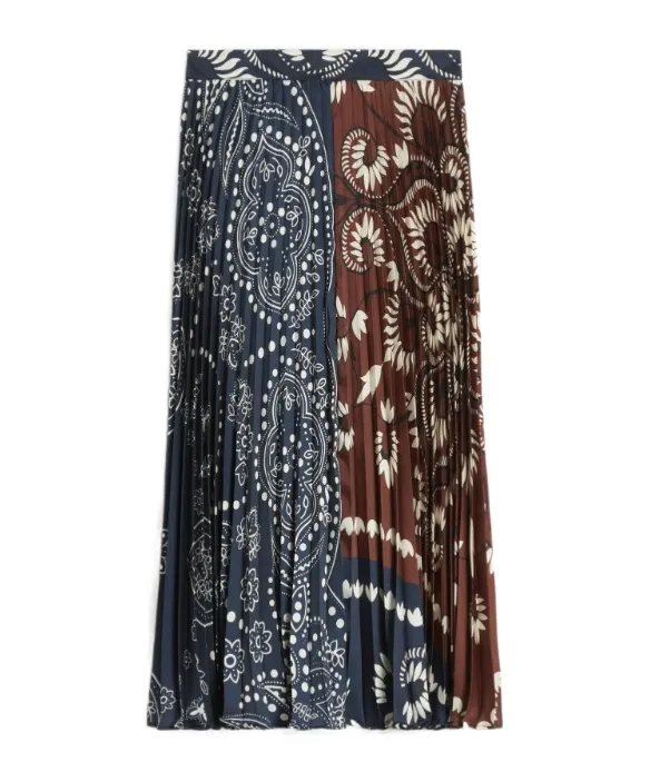 Pleated Midi Skirt