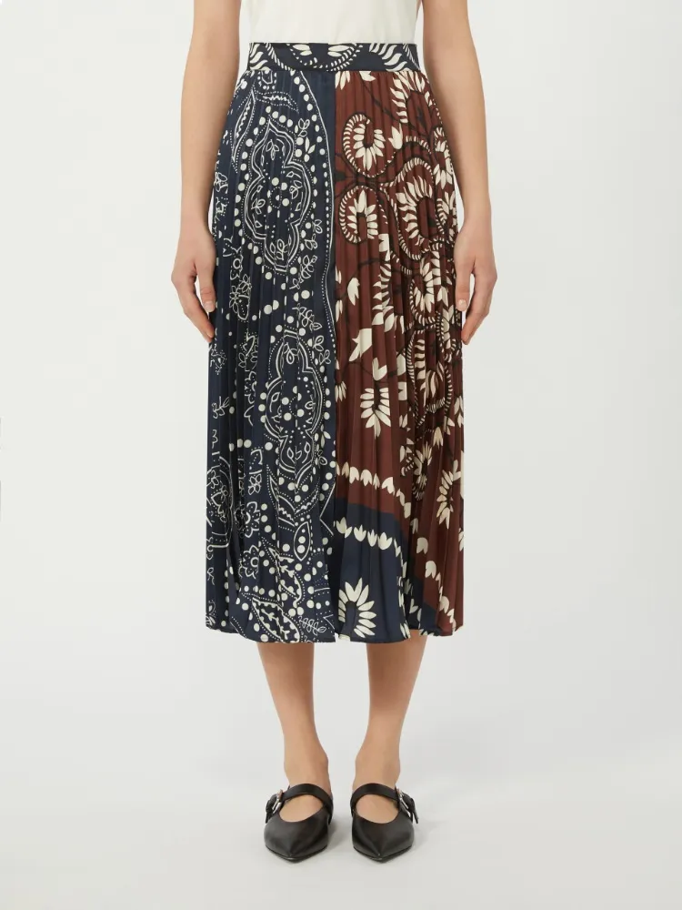 Pleated Midi Skirt