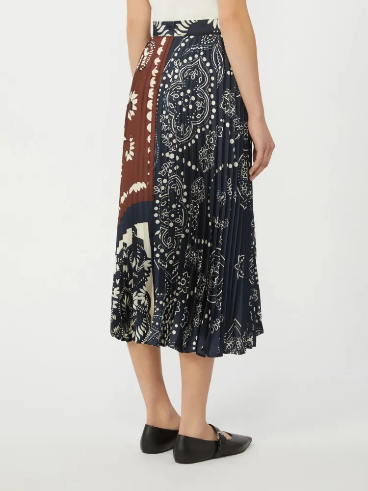 Pleated Midi Skirt